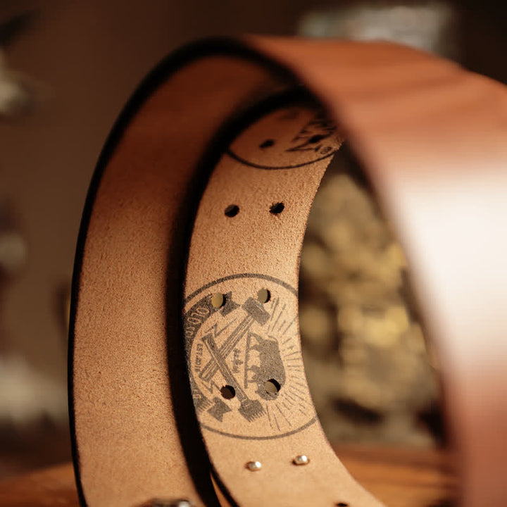 Abenteuerlicher westlicher Kavallerie-Ledergürtel für Männer