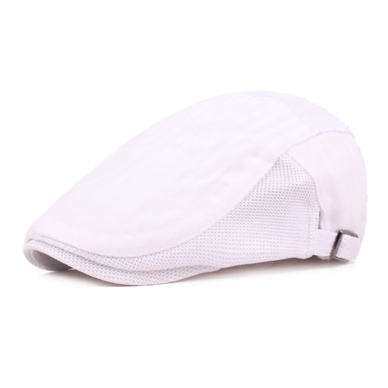 Einfacher, leichter Baskenmütze mit Entenschnabel und Streifen