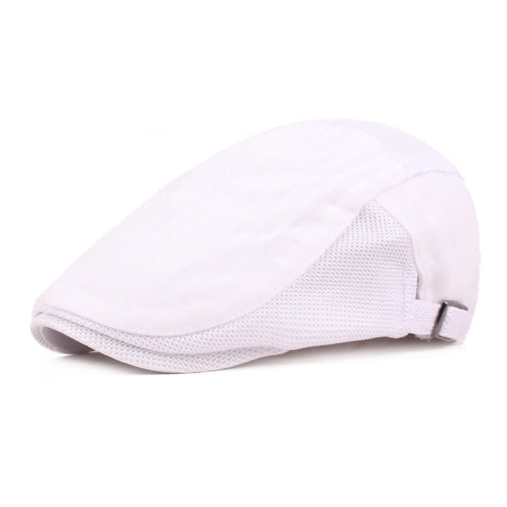 Einfacher, leichter Baskenmütze mit Entenschnabel und Streifen