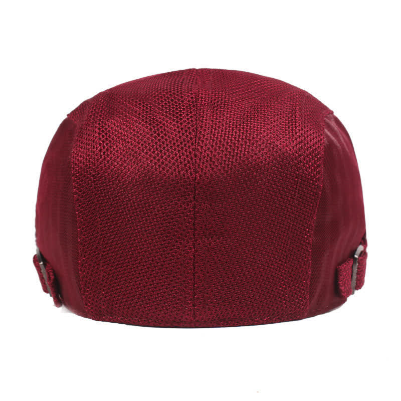 Einfacher, leichter Baskenmütze mit Entenschnabel und Streifen