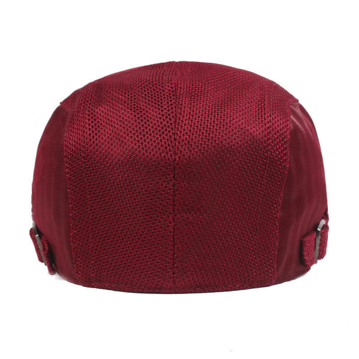 Einfacher, leichter Baskenmütze mit Entenschnabel und Streifen