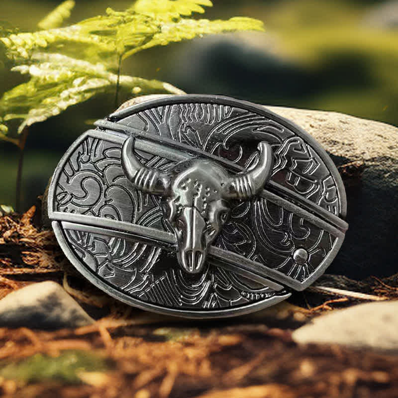 Tiermuster DIY Verstecktes Klappmesser Ledergürtelschnallen Bundle Set