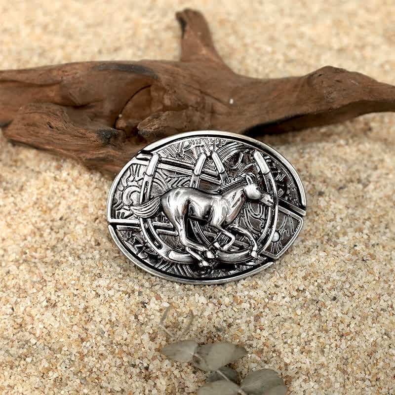 Tiermuster DIY Verstecktes Klappmesser Ledergürtelschnallen Bundle Set