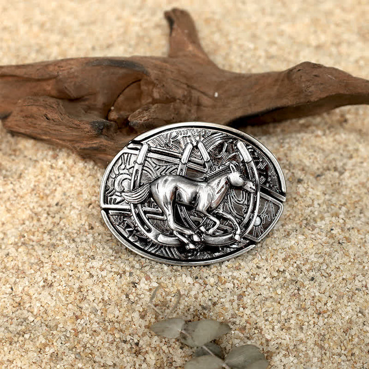 Tiermuster DIY Verstecktes Klappmesser Ledergürtelschnallen Bundle Set