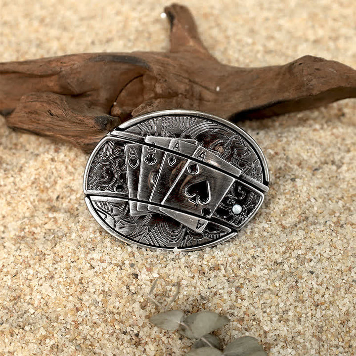 Einzigartiges Design DIY Verstecktes Klappmesser Ledergürtelschnallen Bundle Set