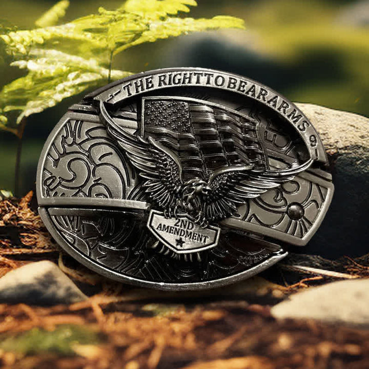 Persönlichkeit DIY Verstecktes Klappmesser Ledergürtelschnallen Bundle Set