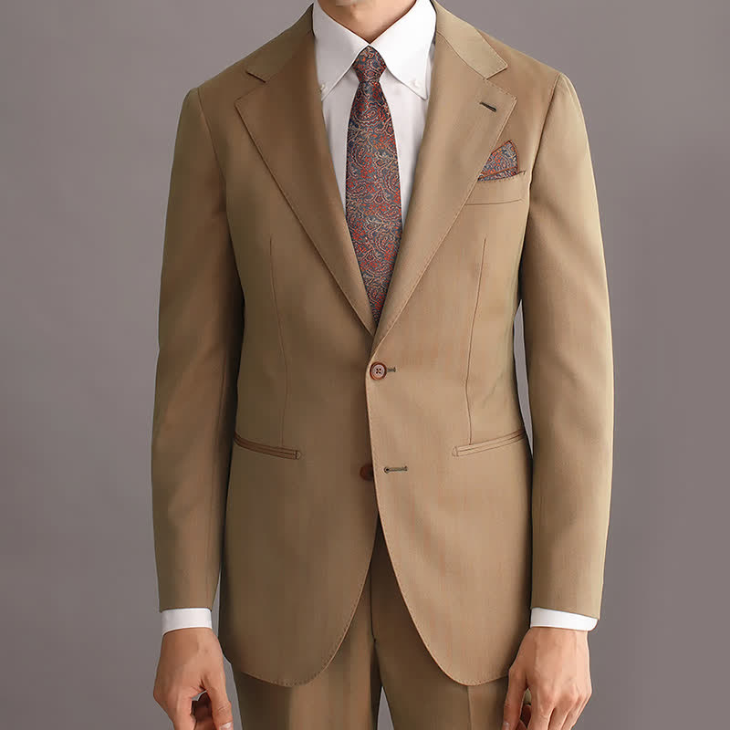 3er-Set Herren Braun Serie Paisley Fliege Krawatten Set