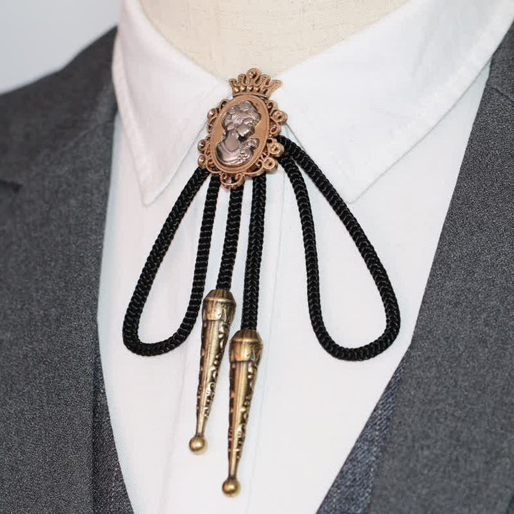 Beauty Portrait Kopf Cowboy Anhänger Bolo Krawatte