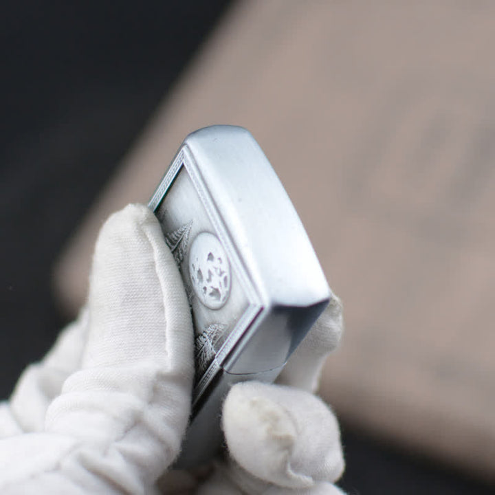 Heulender Wolf Schleifrad Nachfüllbares Butangasfeuerzeug