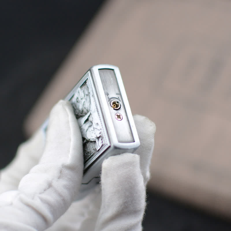 Heulender Wolf Schleifrad Nachfüllbares Butangasfeuerzeug