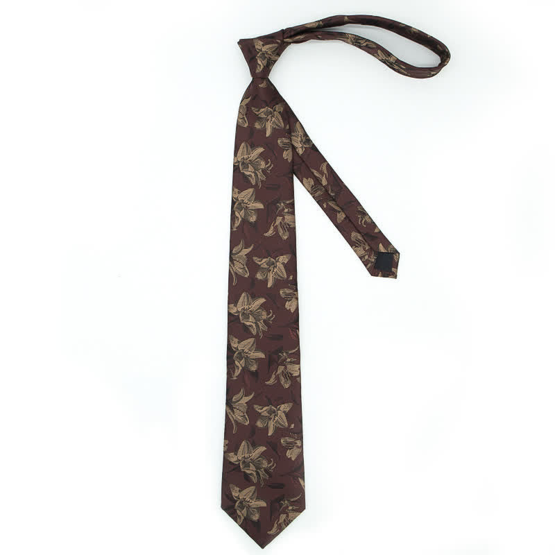 3-teiliges Herren-Set mit eleganten, exquisiten Blumenmustern