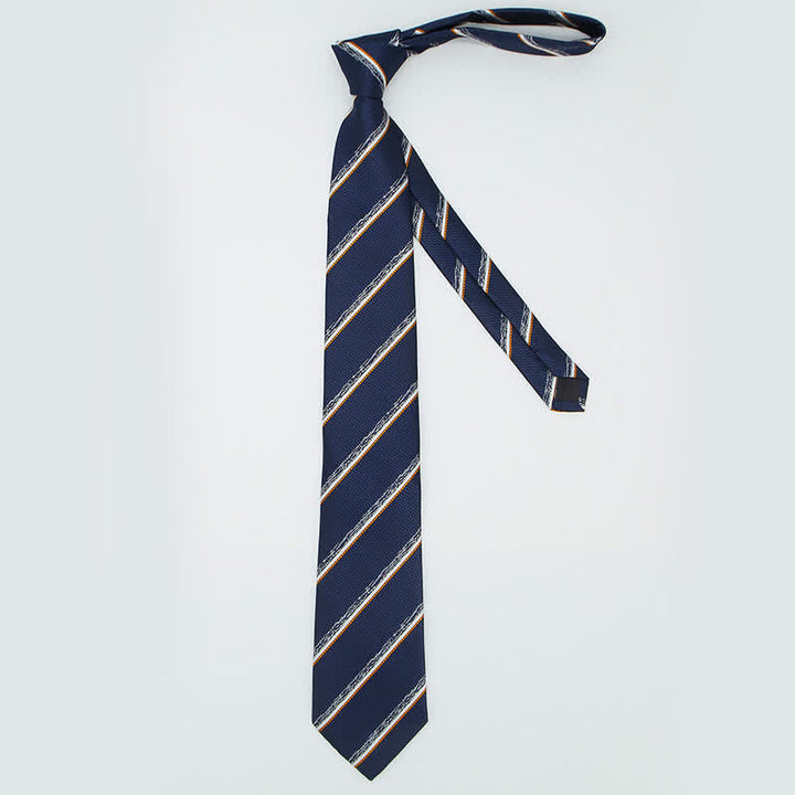 3-teiliges Herren Casual gestreiftes Bürozubehör-Krawatten-Set