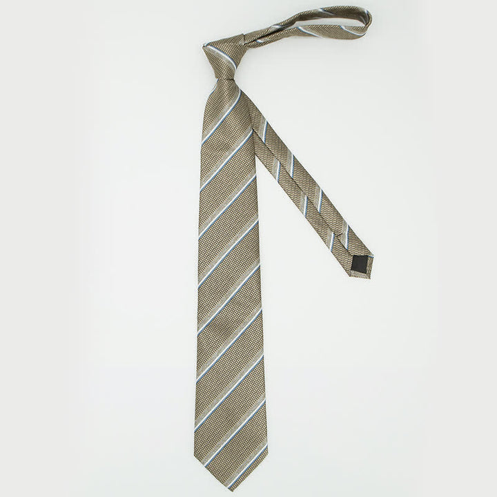 3-teiliges Herren Casual gestreiftes Bürozubehör-Krawatten-Set