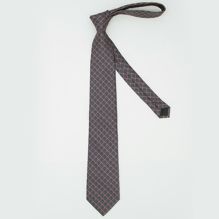 3 Stück Herren Krawatten Set mit kariertem Muster