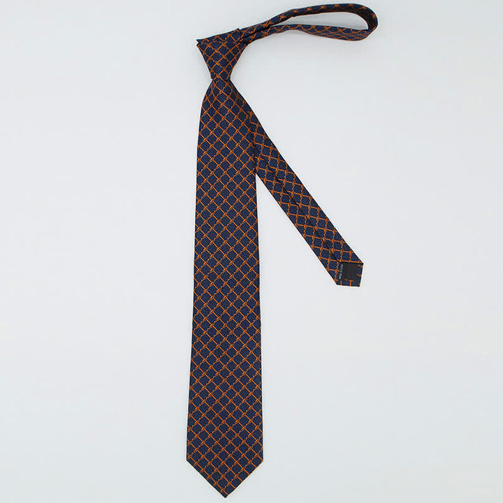 3 Stück Herren Krawatten Set mit kariertem Muster