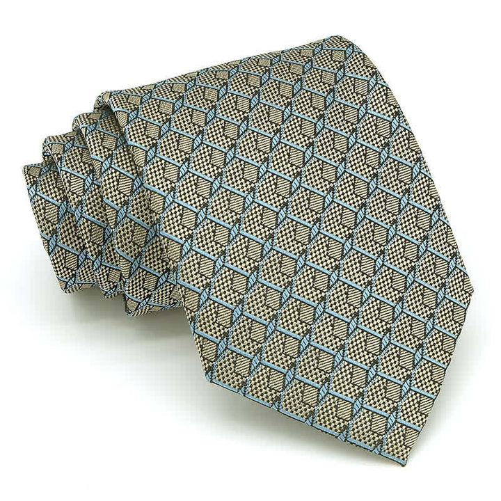 3 Stück Herren Krawatten Set mit kariertem Muster