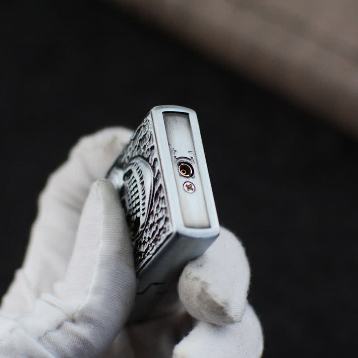 Großes Schädelkopf-Design nachfüllbares Butanfeuerzeug