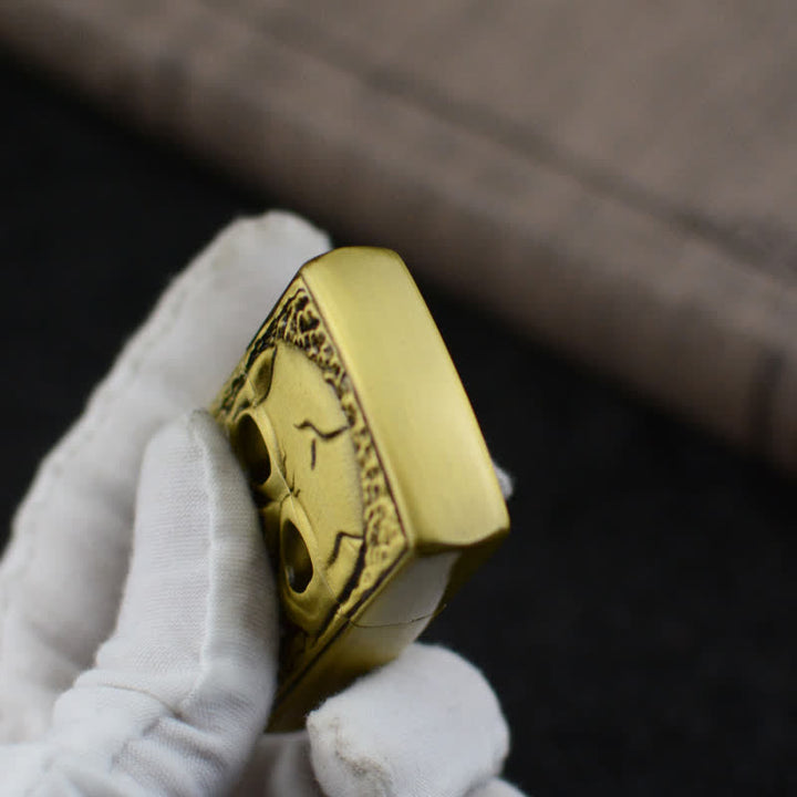 Großes Schädelkopf-Design nachfüllbares Butanfeuerzeug