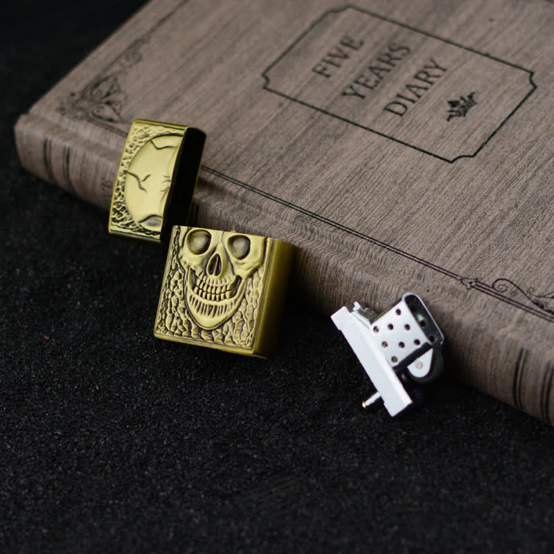 Großes Schädelkopf-Design nachfüllbares Butanfeuerzeug