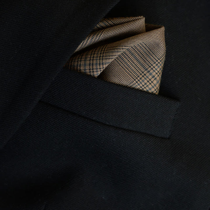 5 Stück Herren Vintage Kaffee Braun Karo Fliegen Geschenkbox