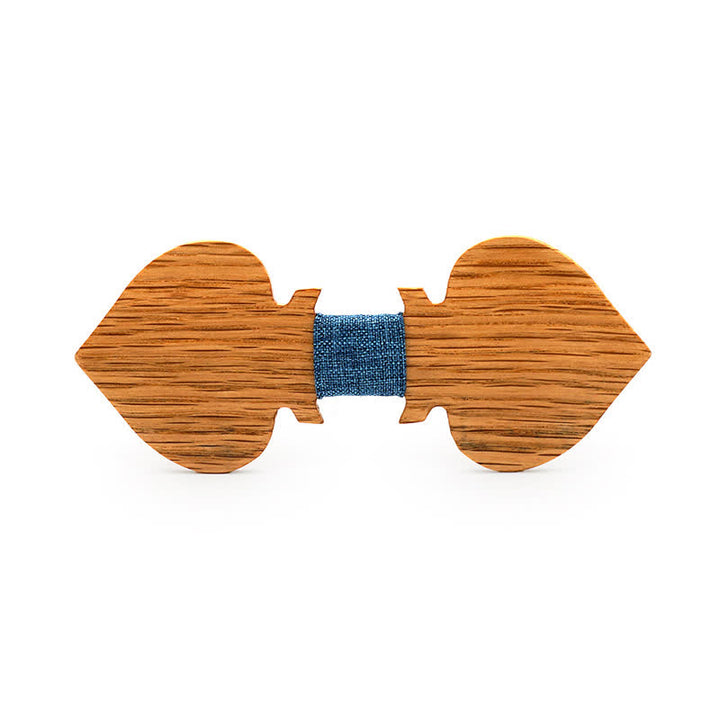 Pik-Fliege aus Holz für Herren im Fantasy-Kartenspiel-Design