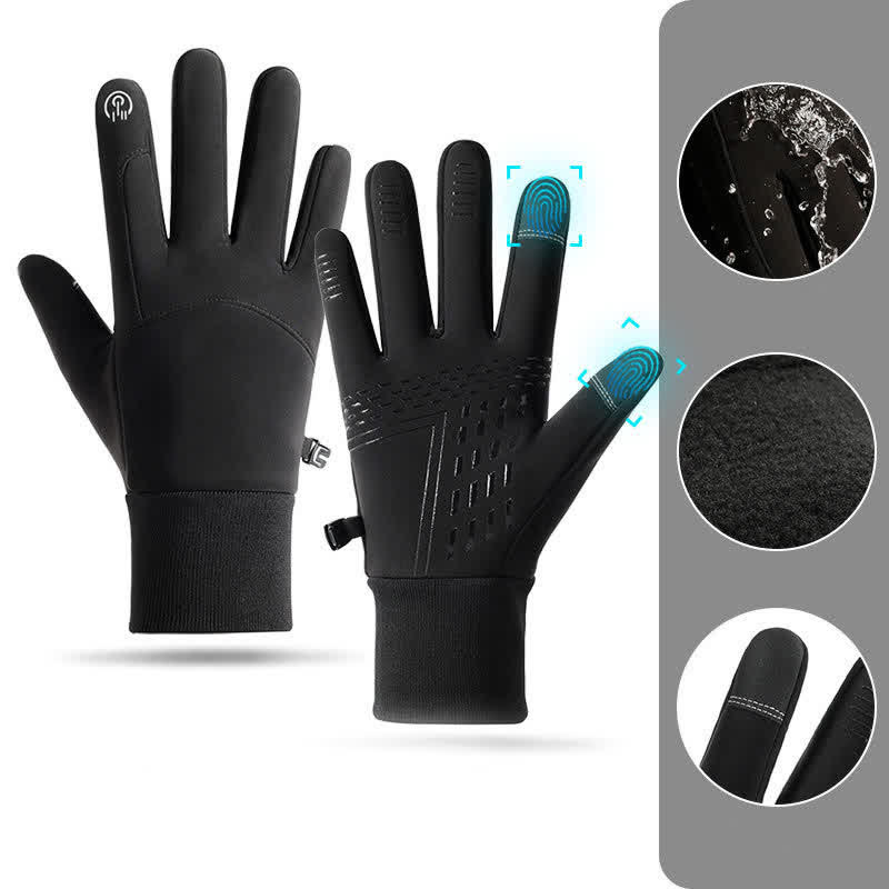Kältebeständige Thermo-Sporthandschuhe mit Touchscreen