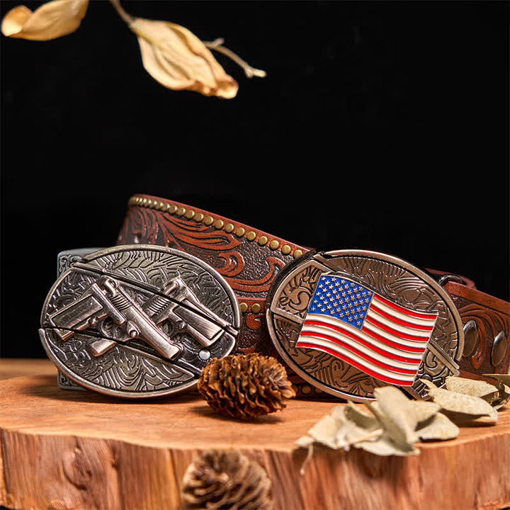 Doppelpistolen & USA-Flagge DIY verstecktes Messerschnallen-Bundle-Set