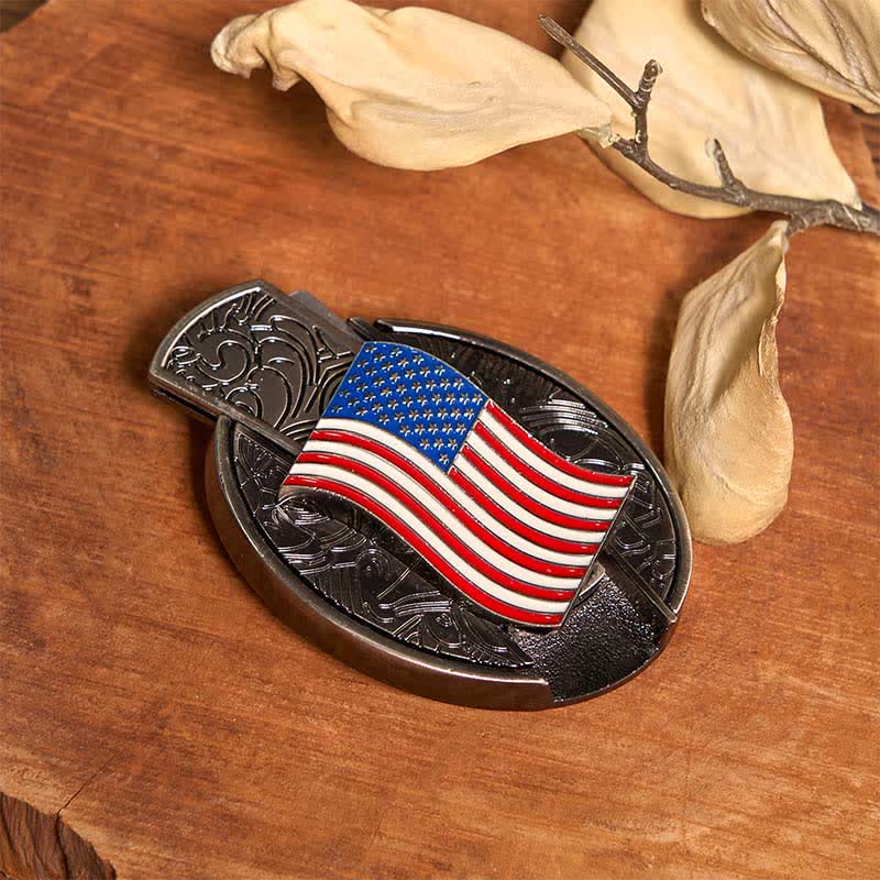 Doppelpistolen & USA-Flagge DIY verstecktes Messerschnallen-Bundle-Set