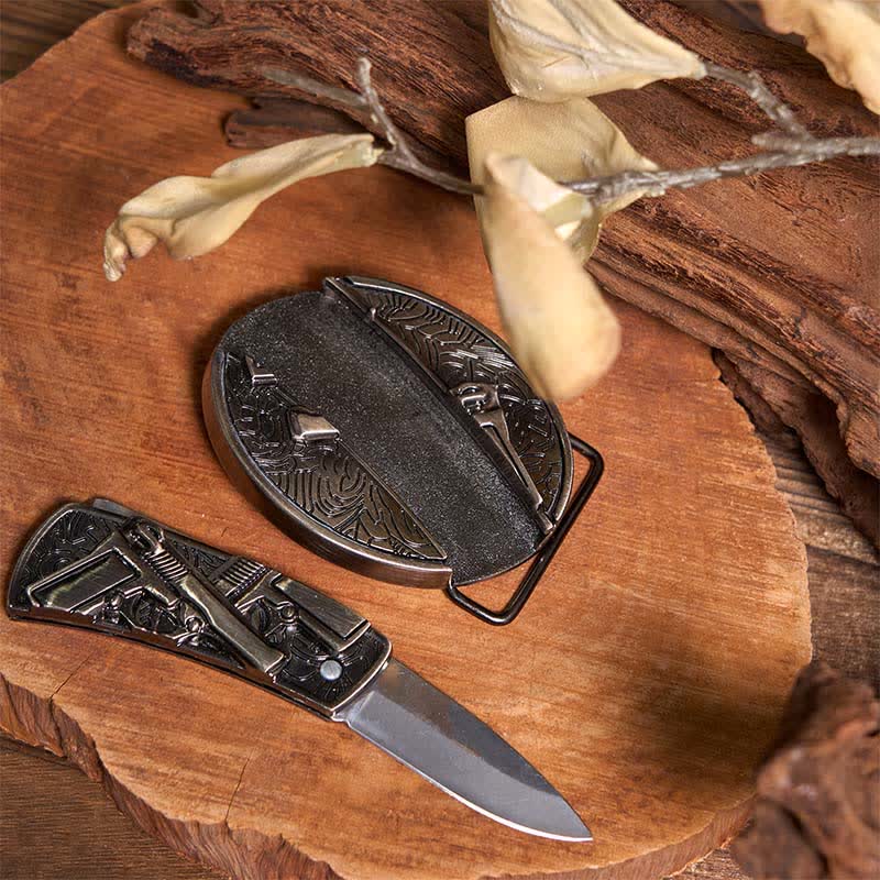 Doppelpistolen & USA-Flagge DIY verstecktes Messerschnallen-Bundle-Set