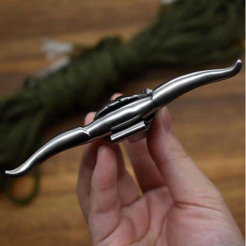 Longhorn Bull Head Multifunktions-EDC-Werkzeuganhänger-Gürtelschnalle