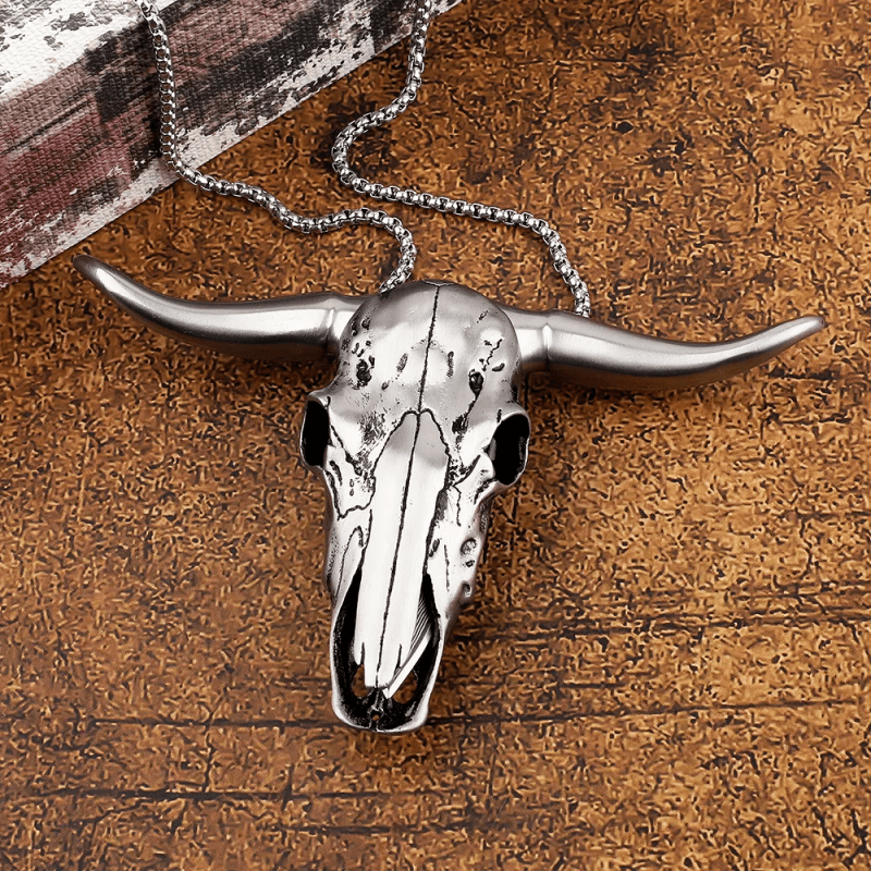 Longhorn Bull Head Multifunktions-EDC-Werkzeuganhänger-Gürtelschnalle