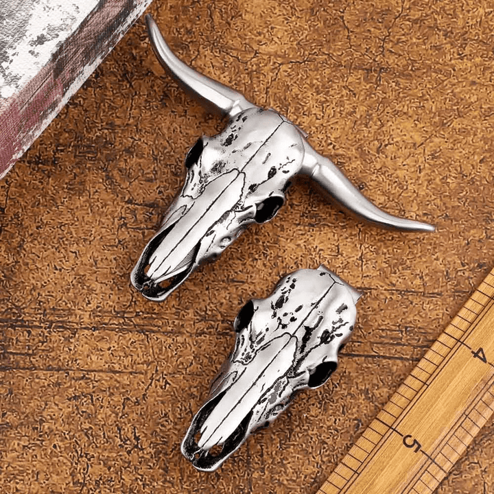 Longhorn Bull Head Multifunktions-EDC-Werkzeuganhänger-Gürtelschnalle