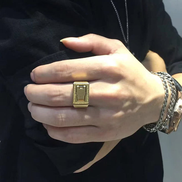 Multifunktionaler, versteckter Klingenverstellring