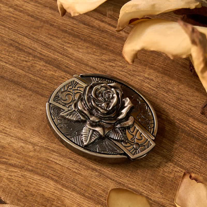 Rose DIY Verstecktes Messer Gürtelschnalle Feuerzeug Ghost Goat Ring Bundle Set