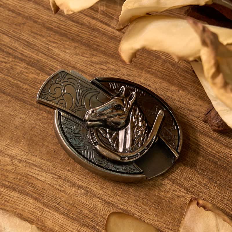 Pferd DIY Versteckte Feuerzeug Gürtelschnalle Dollar Feuerzeug Schnalle Bolo Tie Bundle Set