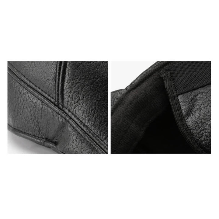Freizeit-Stil Winter-Ohrenschützer Leder Baskenmütze