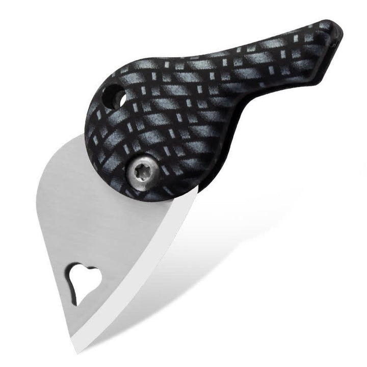 Herzförmiger Schlüsselanhänger mit hohler Klinge für Taschenklappmesser