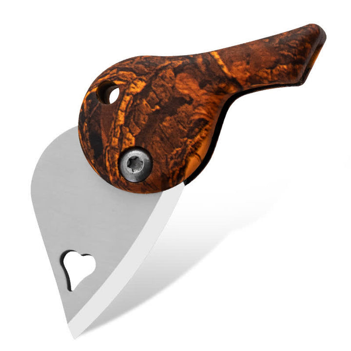 Herzförmiger Schlüsselanhänger mit hohler Klinge für Taschenklappmesser