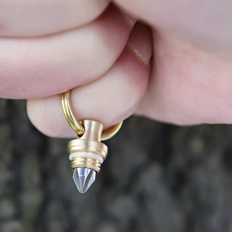 Multifunktionaler Flaschenöffner, verstecktes Messer, abnehmbarer Bullet-Schlüsselanhänger