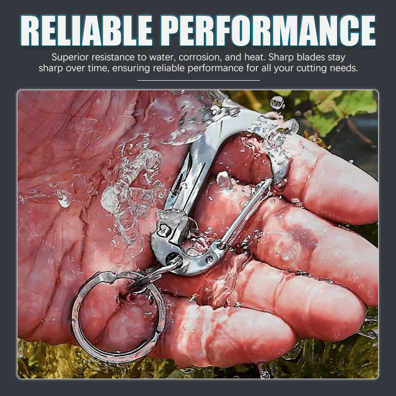 Klappmesser Taschenschneider Karabiner Schlüsselanhänger