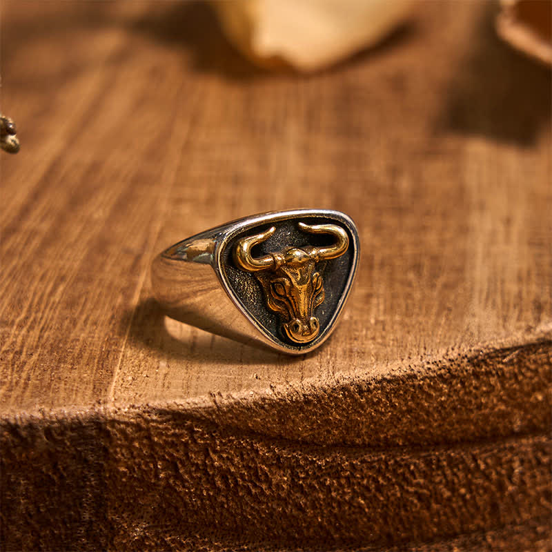 Longhorn Bull DIY Verstecktes Messer Gürtelschnalle Anhänger Ring Bundle Set