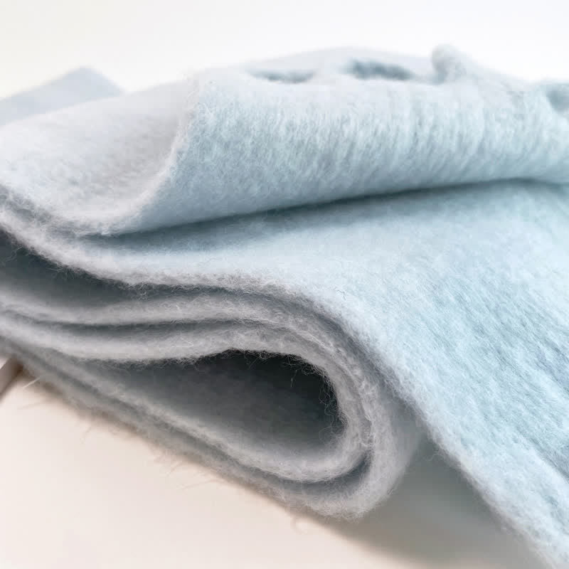 Dicker, einfarbiger, übergroßer, wärmer, grober Unisex-Schal