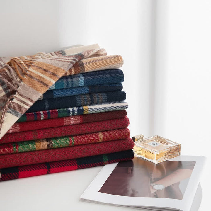 Zeitloser, schottischer Tartan-Karoschal für Unisex