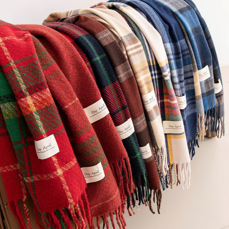 Zeitloser, schottischer Tartan-Karoschal für Unisex