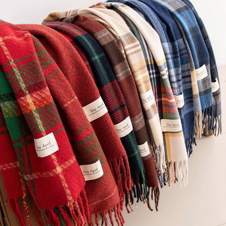 Zeitloser, schottischer Tartan-Karoschal für Unisex