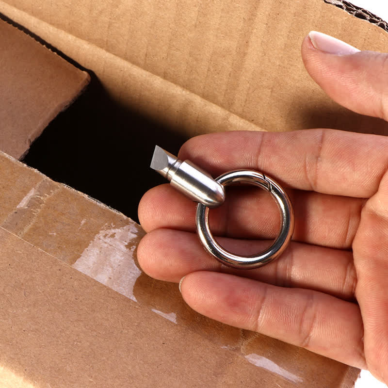 Mini-Kapseltaschen-Auspackschneider-Schlüsselanhänger