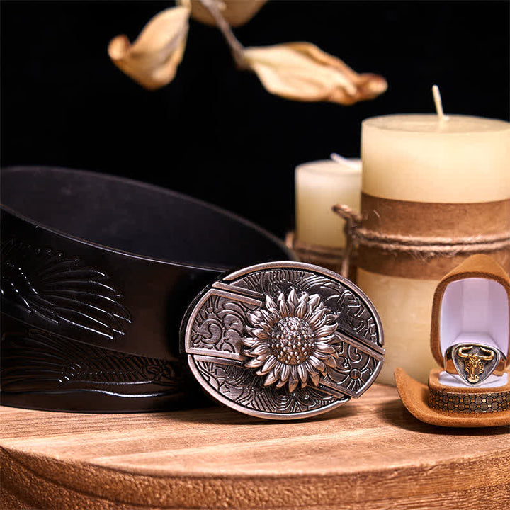 Funktionelle DIY Gürtelschnalle mit verstecktem Messer, Retro-Bullenring-Set