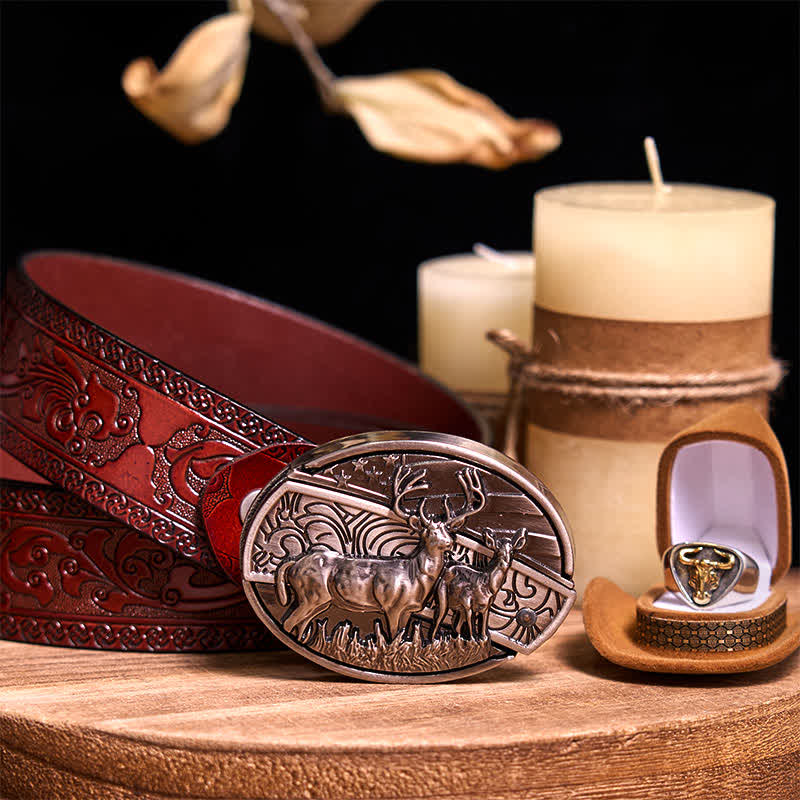 Funktionelle DIY Gürtelschnalle mit verstecktem Messer, Retro-Bullenring-Set