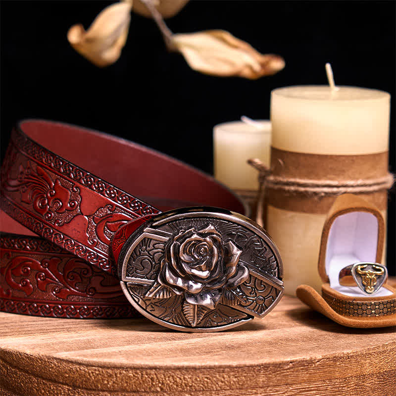 Funktionelle DIY Gürtelschnalle mit verstecktem Messer, Retro-Bullenring-Set