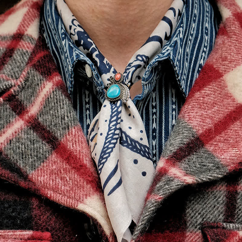 Quadratischer Schal mit Retro-Motorrad-Muster im Western-Segel-Muster